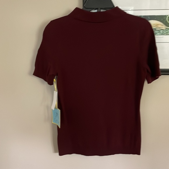 NWT Cece beautifully embroidered collar top - Picture 3 of 4
